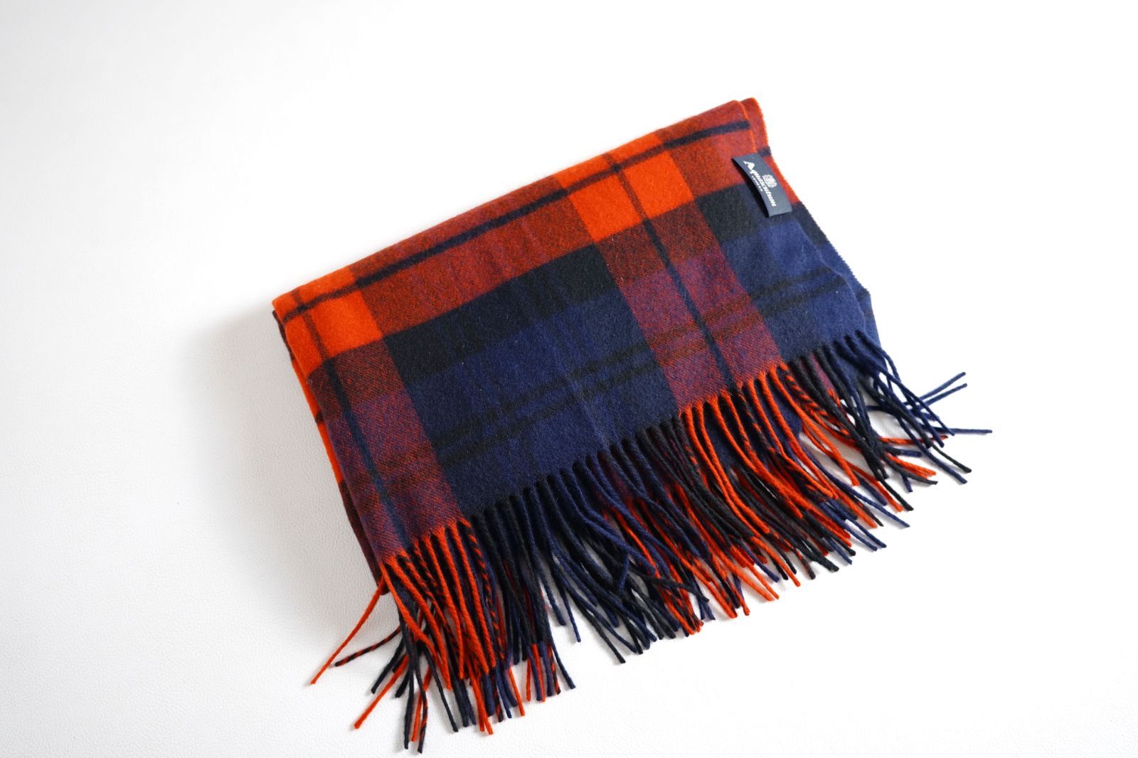 902t*美品 アクアスキュータム Aquascutum カシミヤ100% チェック