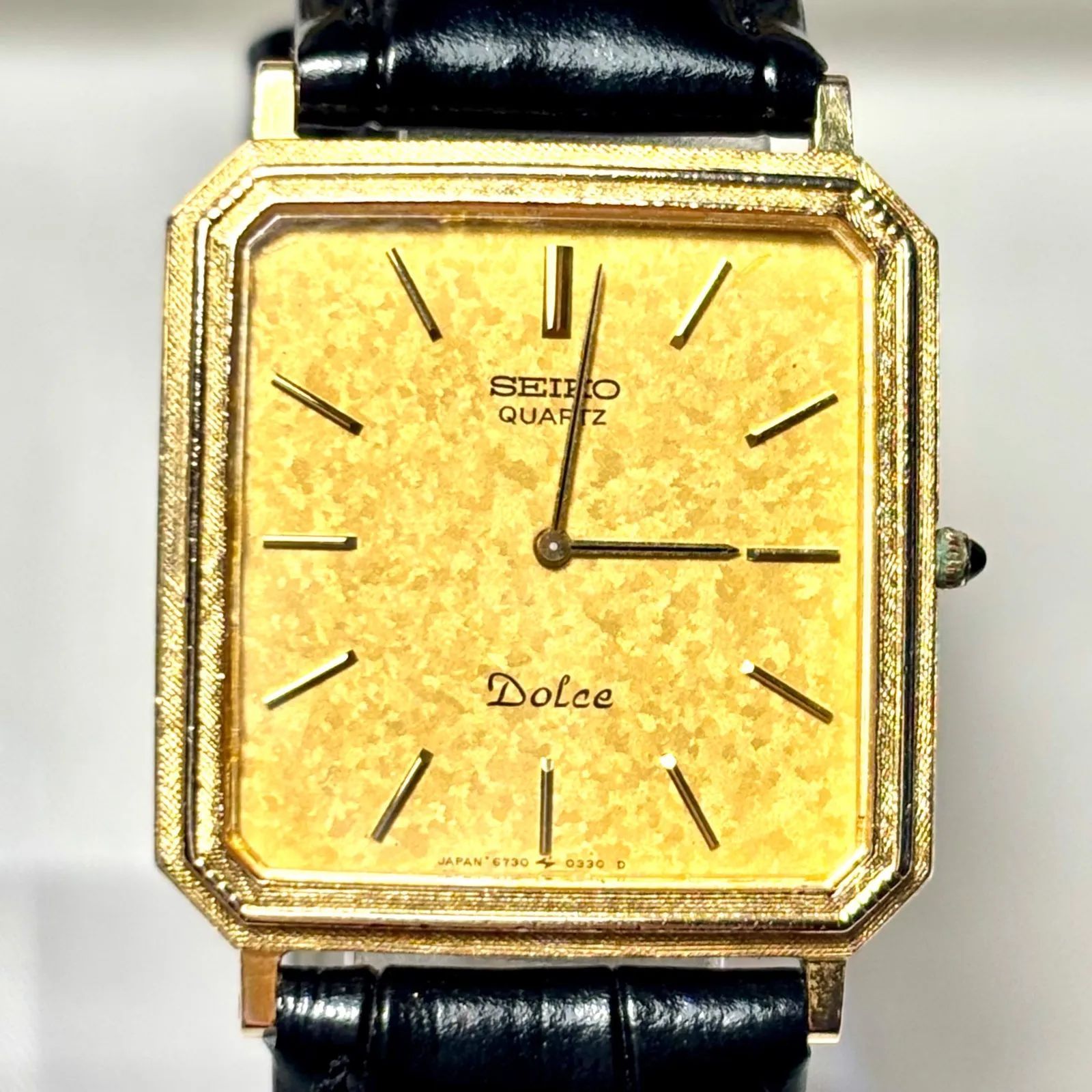 新品電池】SEIKO セイコー Dolce ドルチェ 10K 10金 メンズ 腕時計