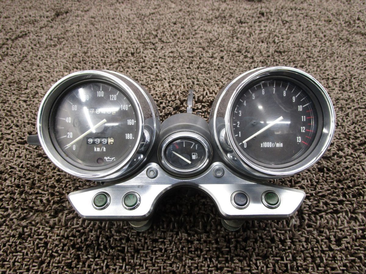 イナズマ1200 メーター スピード タコ A 9577 インジケーターランプ GV 76 スズキ V 719 INAZUMA キャブ車