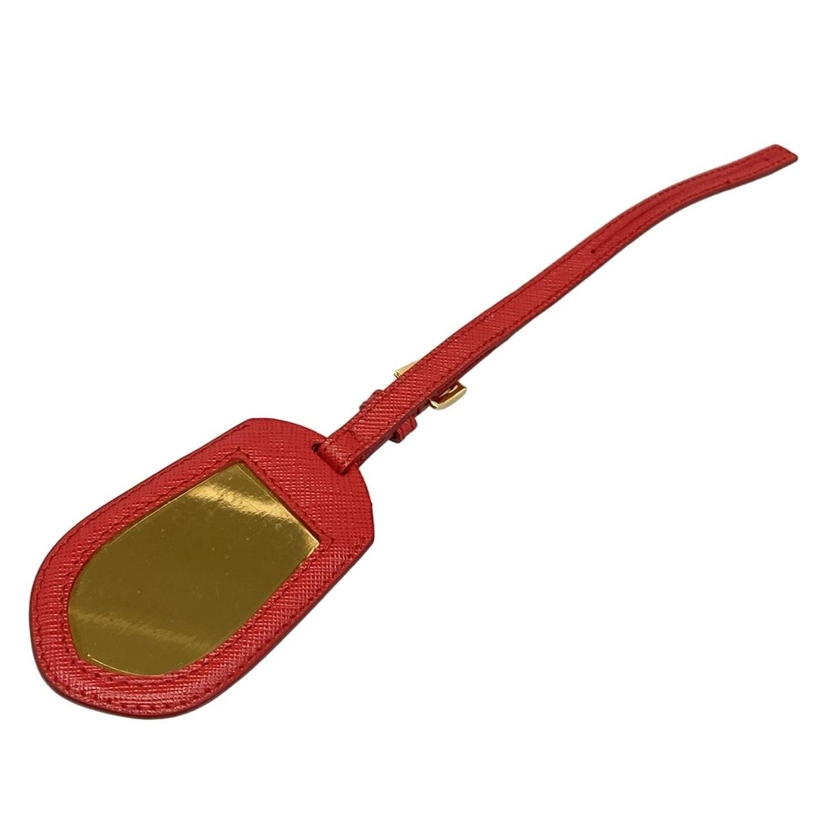 プラダ　PRADA キーホルダー　レッド　赤 PRADA(プラダ) キーホルダー(チャーム) レッド×ゴールド バッグ