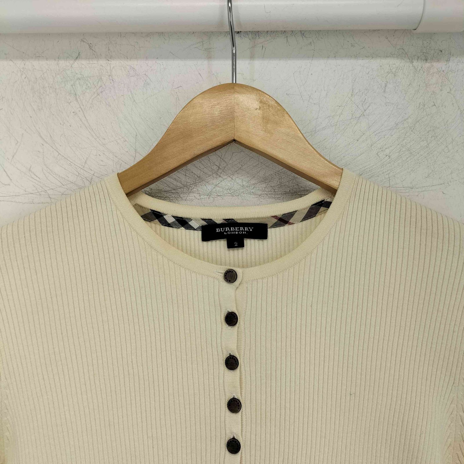 バーバリーロンドン BURBERRY LONDON ワンポイント刺繍 ノバチェック