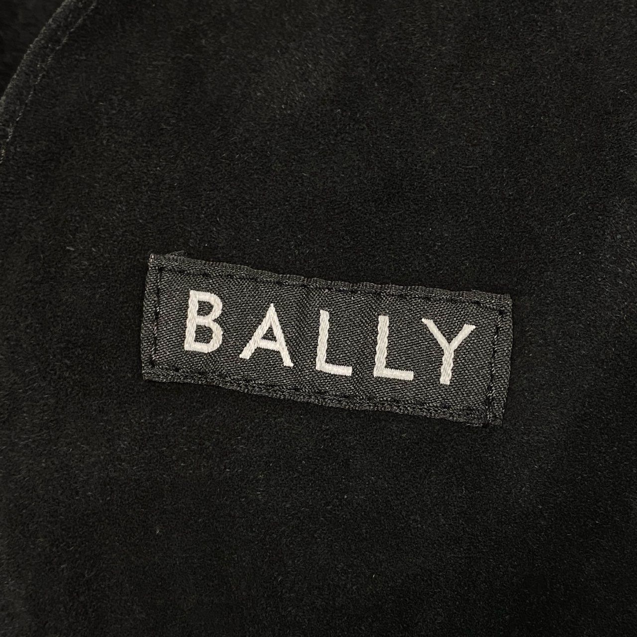 60L16 BALLY バリー ムートンコート レザーコート ダブル トグルボタン