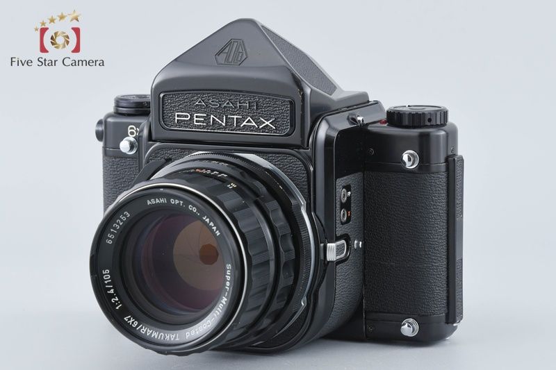 PENTAX ペンタックス 6 x 7 アイレベル 前期 SMC TAKUMAR 105 mm f 2 4 中判フィルムカメラ