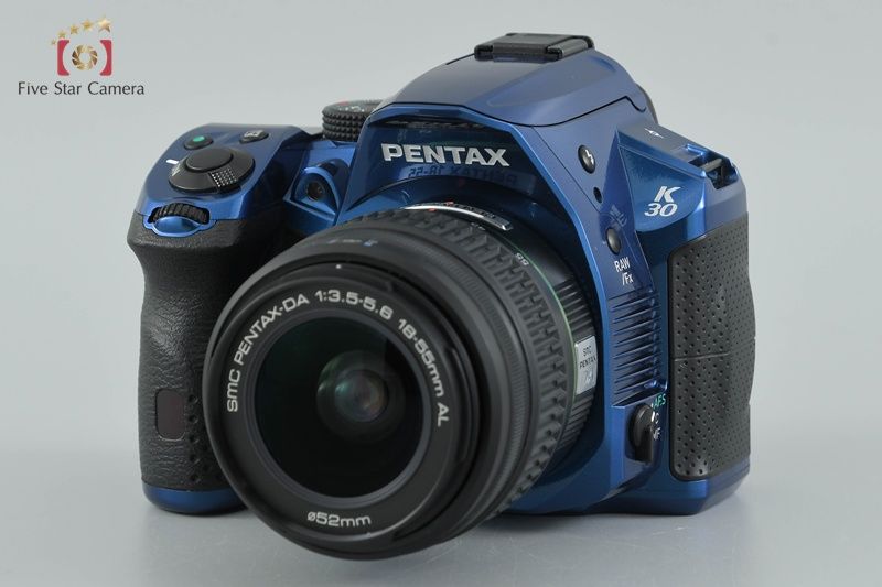 PENTAX ペンタックス K 30 クリスタルブルー SMC DA 18 55 mm f 3 5 6 AL デジタル一眼レフカメラ