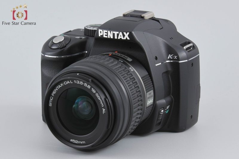 PENTAX ペンタックス K x ダブルズームレンズキット ブラック シャッター回数僅少 デジタル一眼レフカメラ