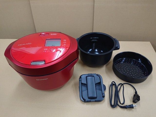 未使用品】 訳あり シャープ ヘルシオ ホットクック KN-HW24G-R レッド
