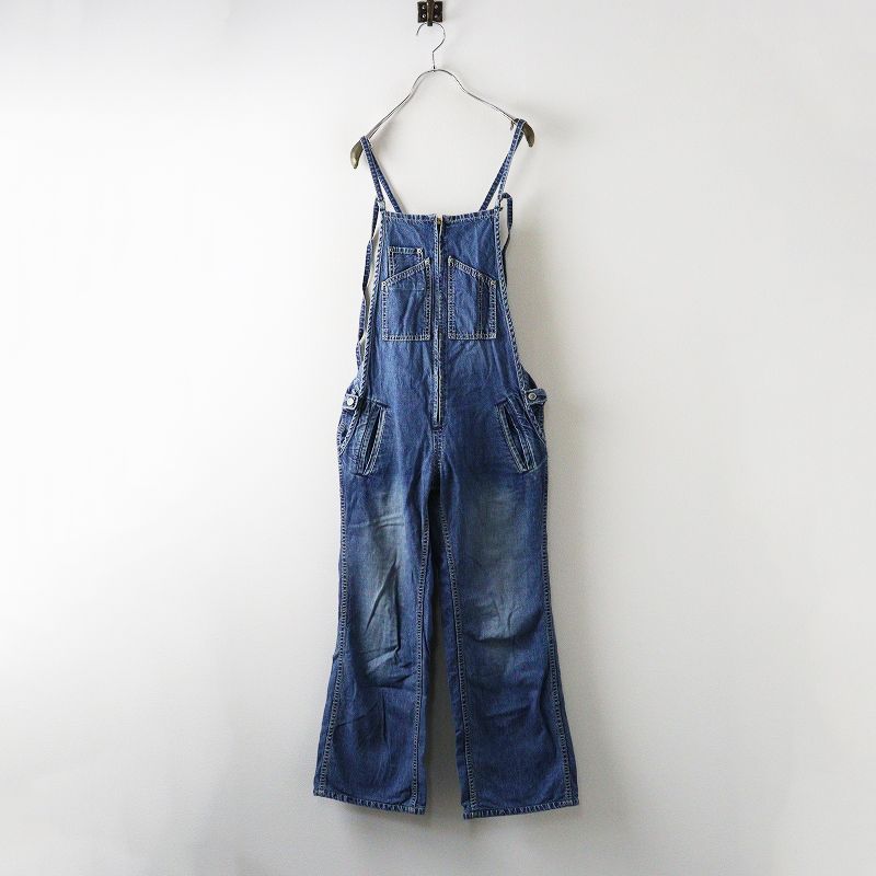 ジョンブル ZP 118 デニムフレンチサロペット M インディゴ ブルー オーバーオール コットン