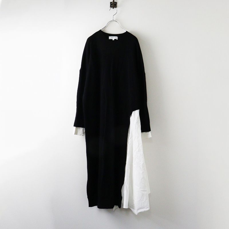 2021AW エンフォルド ENFOLD ニットレイヤードSHIRT DRESS 36