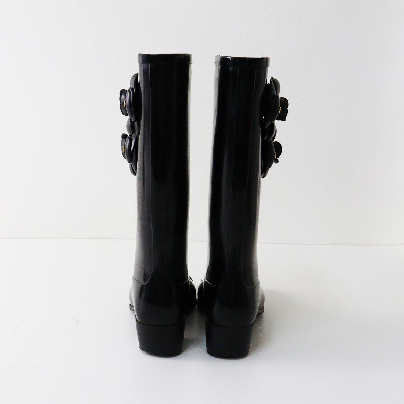 CHANEL シャネル レインブーツ ココマーク カメリア 36 箱＆保存袋 楽天市場】【靴】CHANEL シャネル カメリア レインブーツ 長靴 ラバー