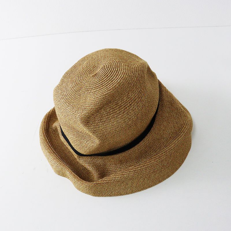 美品 マチュアーハ mature ha. BOXED HAT ボックスハット＼ベージュ