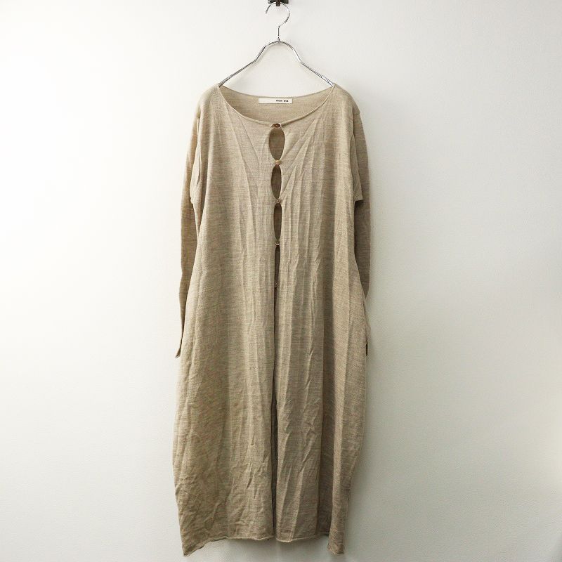 美品 エヴァムエヴァ evam eva カシミヤシルクウール ポケット付き