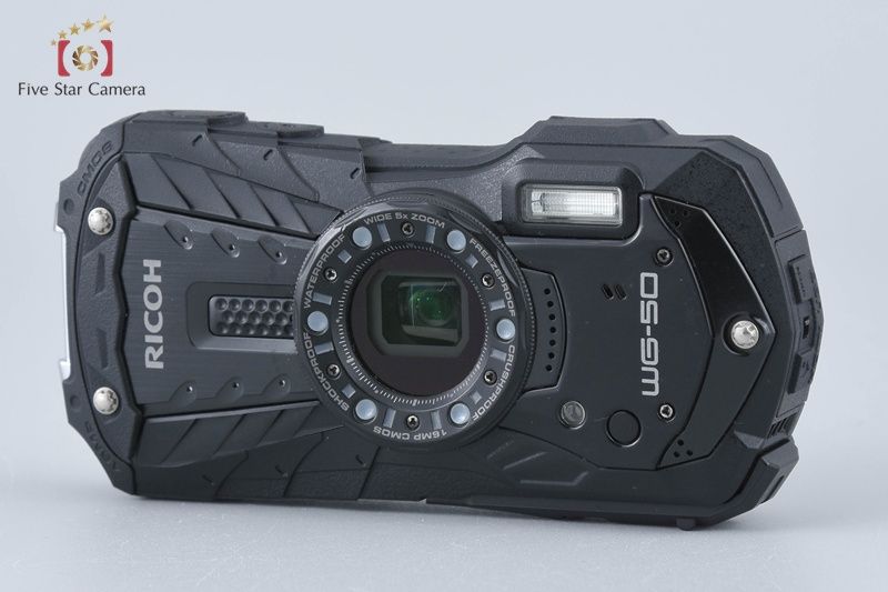 Ricoh リコー PENTAX ペンタックス WG 50 ブラック 防水デジタルカメラ シャッター回数僅少 コンパクトデジタルカメラ