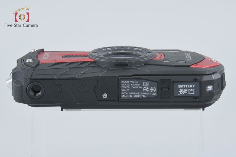 【W2215】 RICOH WG-60 レッド リコー Amazon.co.jp: 【整備済み品】 リコー WG-60 レッド 本格防水デジタル