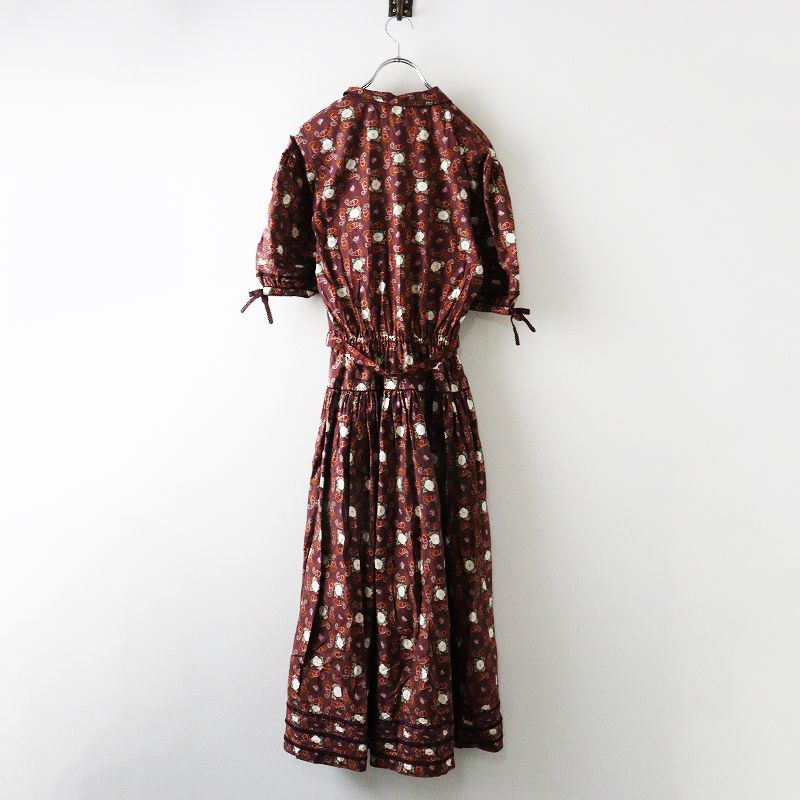 Vintage カネコイサオ KANEKO ISAO ペイズリーフラワーピンタック入