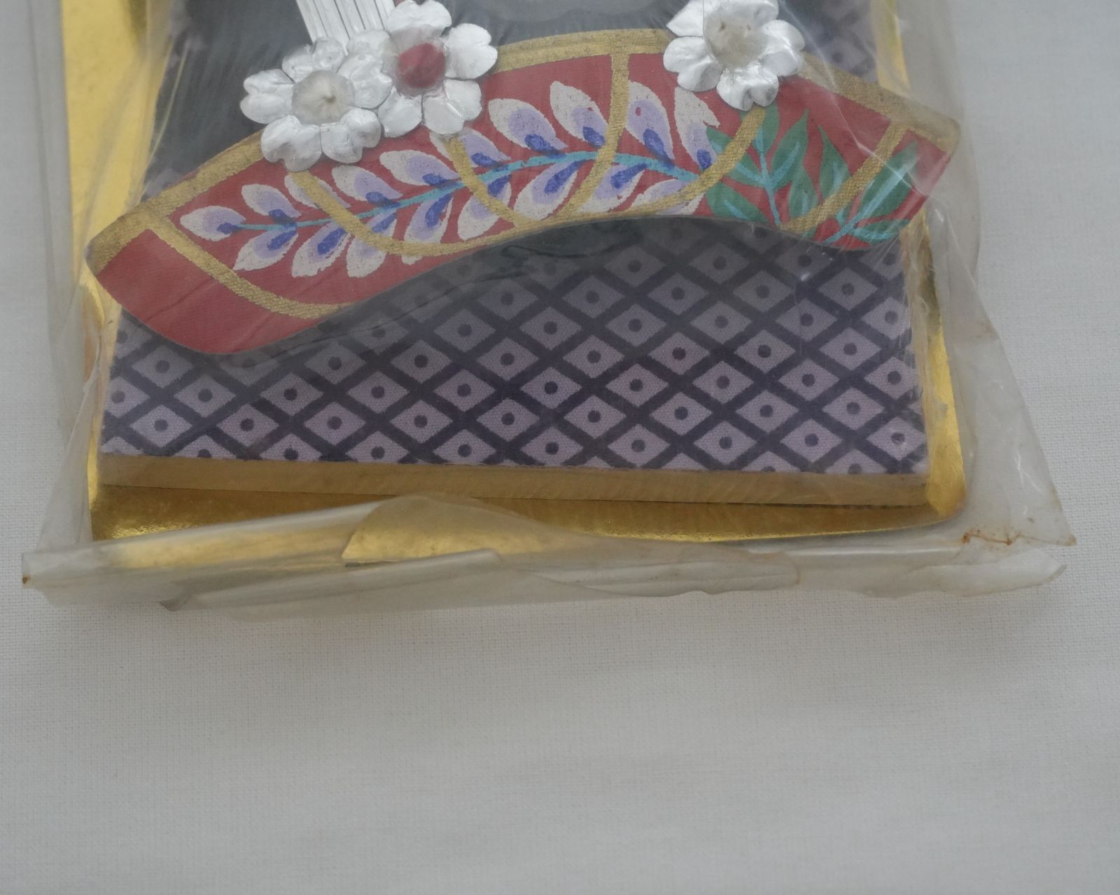 NI] 未開封 羽子板 舞妓 正月 飾り 伝統 昭和 レトロ 子供 遊び 新年