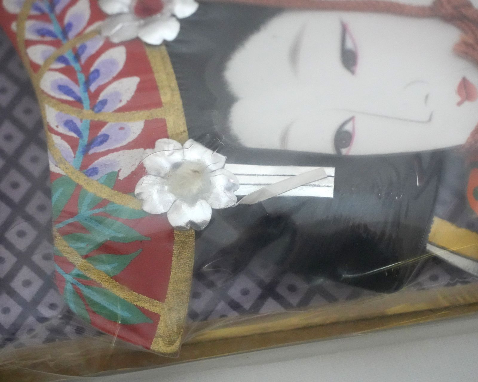 NI] 未開封 羽子板 舞妓 正月 飾り 伝統 昭和 レトロ 子供 遊び 新年