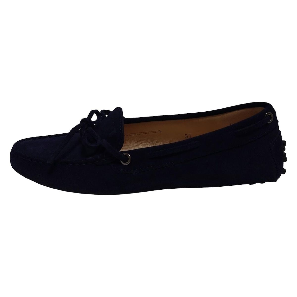 TOD'S(トッズ) ドライビングシューズ 37 レディース - ダークネイビー