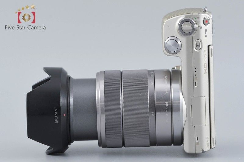  SONY ソニー α NEX 5 ゴールド E 18 55 mm f 3 6 OSS SEL 1855 シルバー ミラーレスカメラ ミラーレス一眼 デジタルカメラ