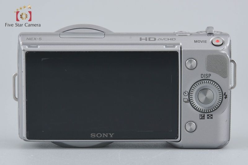 シルバー ミラーレスカメラ