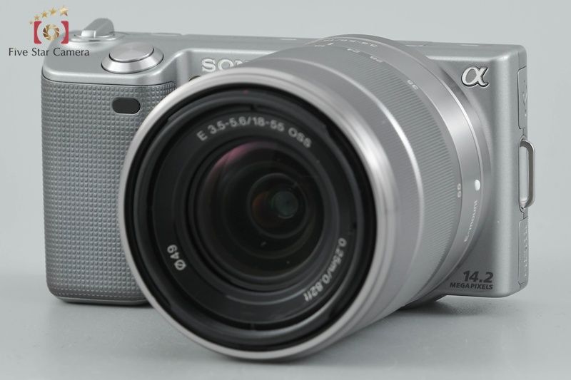SONY ソニー α NEX 5 ダブルズームレンズキット シルバー ミラーレスカメラ
