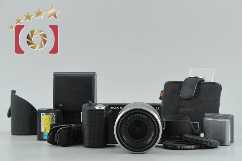 SONY ソニー 【中古】SONY ソニー α NEX-5 ブラック + E 18-55mm f/3.5