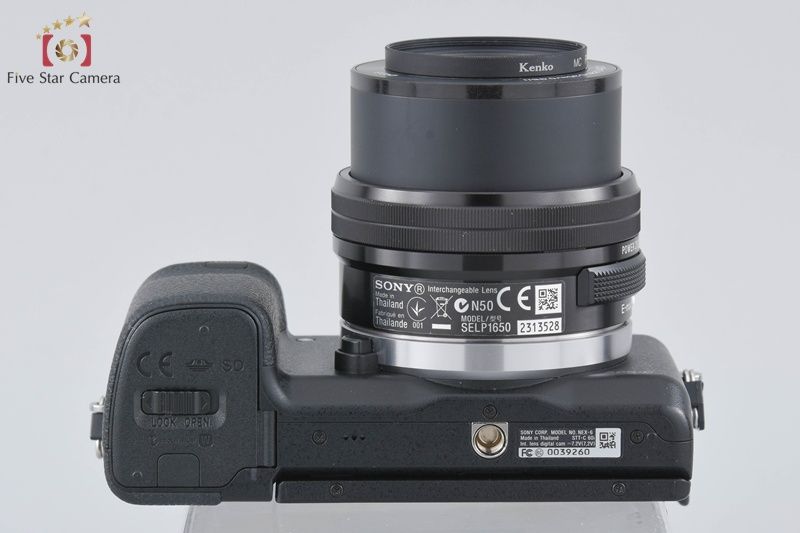 SONY ソニー α NEX 6 パワーズームレンズキット ブラック ミラーレスカメラ レンズペン カメラストラップ