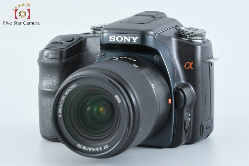 SONY ソニー α100 DSLR A 100 W ダブルズームレンズキット ブラック デジタル一眼レフカメラ