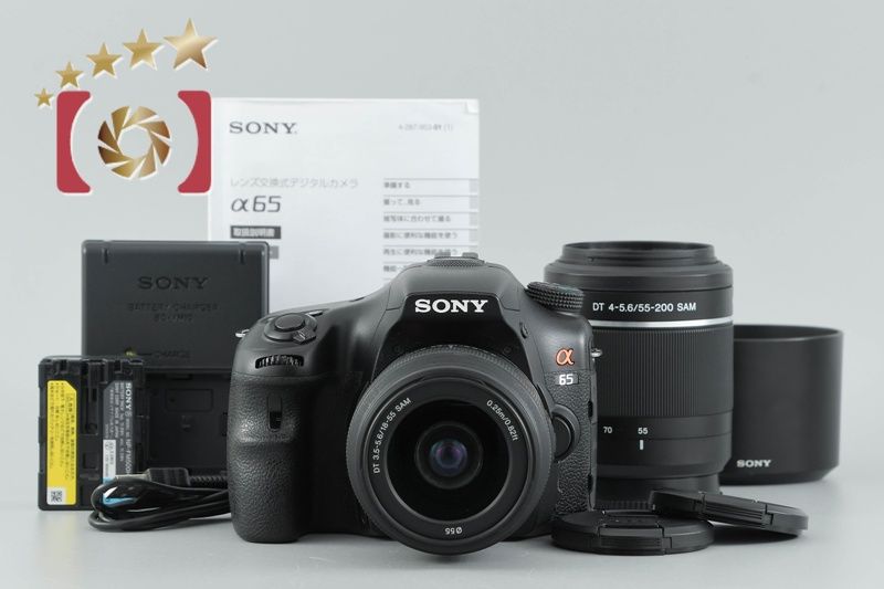 SONY ソニー 【中古】SONY ソニー α65 SLT-A65V ダブルズームレンズ