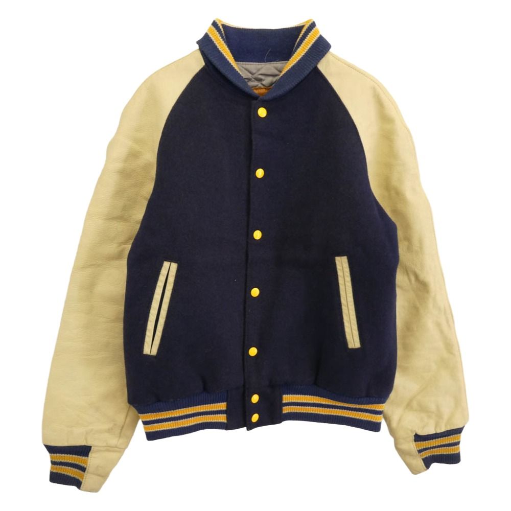 ゴールデンベア Golden Bear 80s 90s ブルゾン レザー 本革 切替