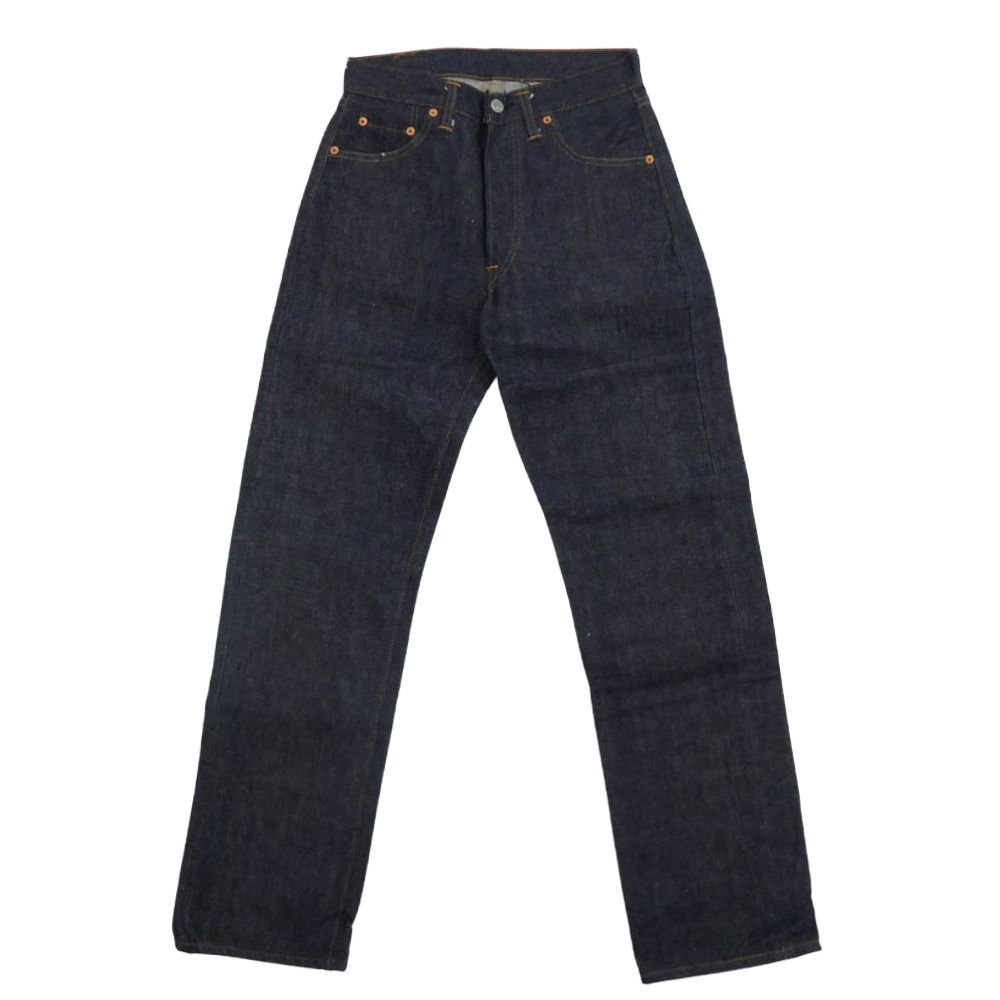 Levi s リーバイス フラッシャー付き 501 BIGE 後期 両面不均等V 足長R ボタン裏刻印8 デニム パンツ インディゴブルー系