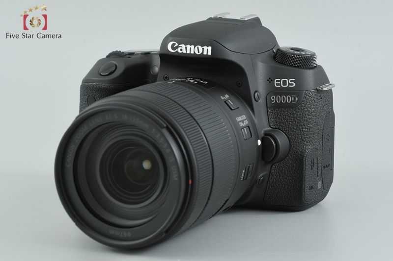 Canon キヤノン EOS 9000 D EF S 18 135 IS USM レンズキット シャッター回数僅少 元 き デジタル一眼レフカメラ