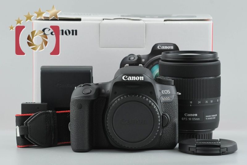 Canon キヤノン EOS 9000 D EF S 18 135 IS USM レンズキット シャッター回数僅少 元 き デジタル一眼レフカメラ