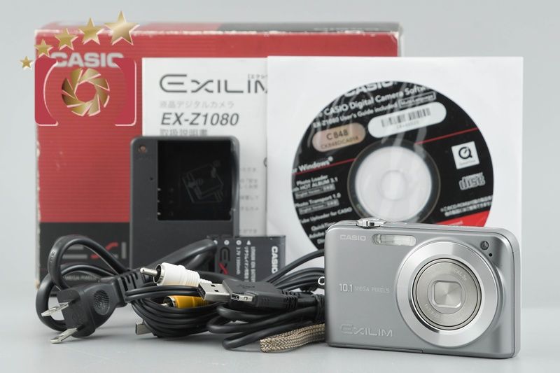 実写美⭕️良品【動作確認済】CASIO EXILIM EX-Z1080 グレー CASIO カシオ 【中古】Casio カシオ EXILIM ZOOM EX-Z1080 グレー