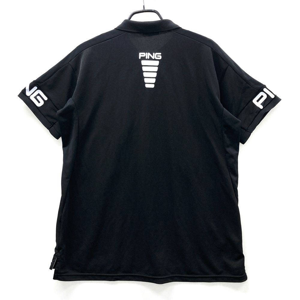 サイズ：LL PING ピン 半袖ポロシャツ ブラック系 [240101548976