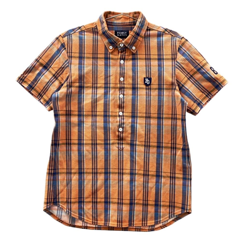 サイズ：4 PEARLY GATES パーリーゲイツ 半袖ポロシャツ ボタンダウン