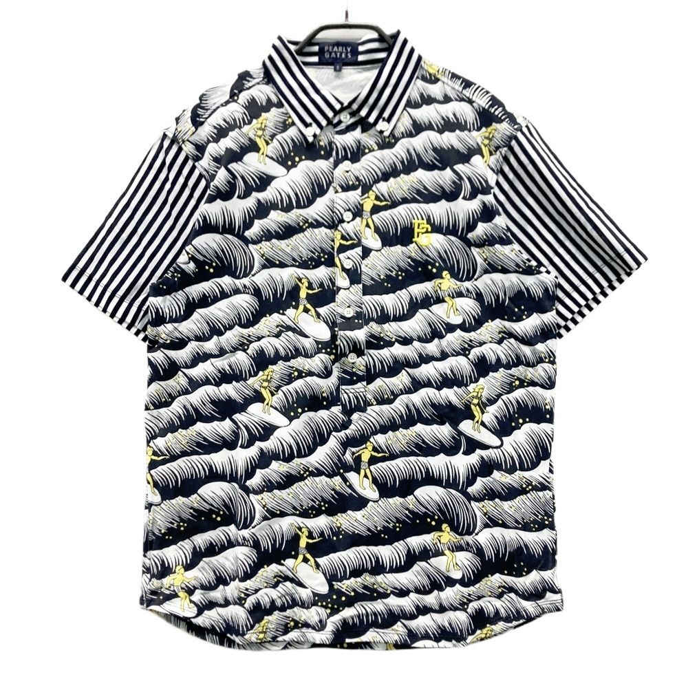 パーリーゲイツ　ポロシャツ　5 メンズ　PEARLYGATES 総ロゴ　L パーリーゲイツ ポロシャツ 5 メンズ PEARLYGATES 総ロゴ Lサイズ