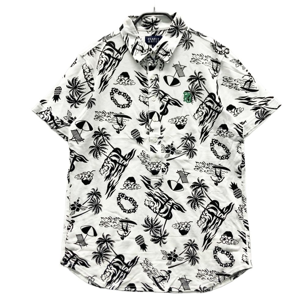 パーリーゲイツ　ポロシャツ　5 メンズ　PEARLYGATES 総ロゴ　L パーリーゲイツ ポロシャツ 5 メンズ PEARLYGATES 総ロゴ Lサイズ