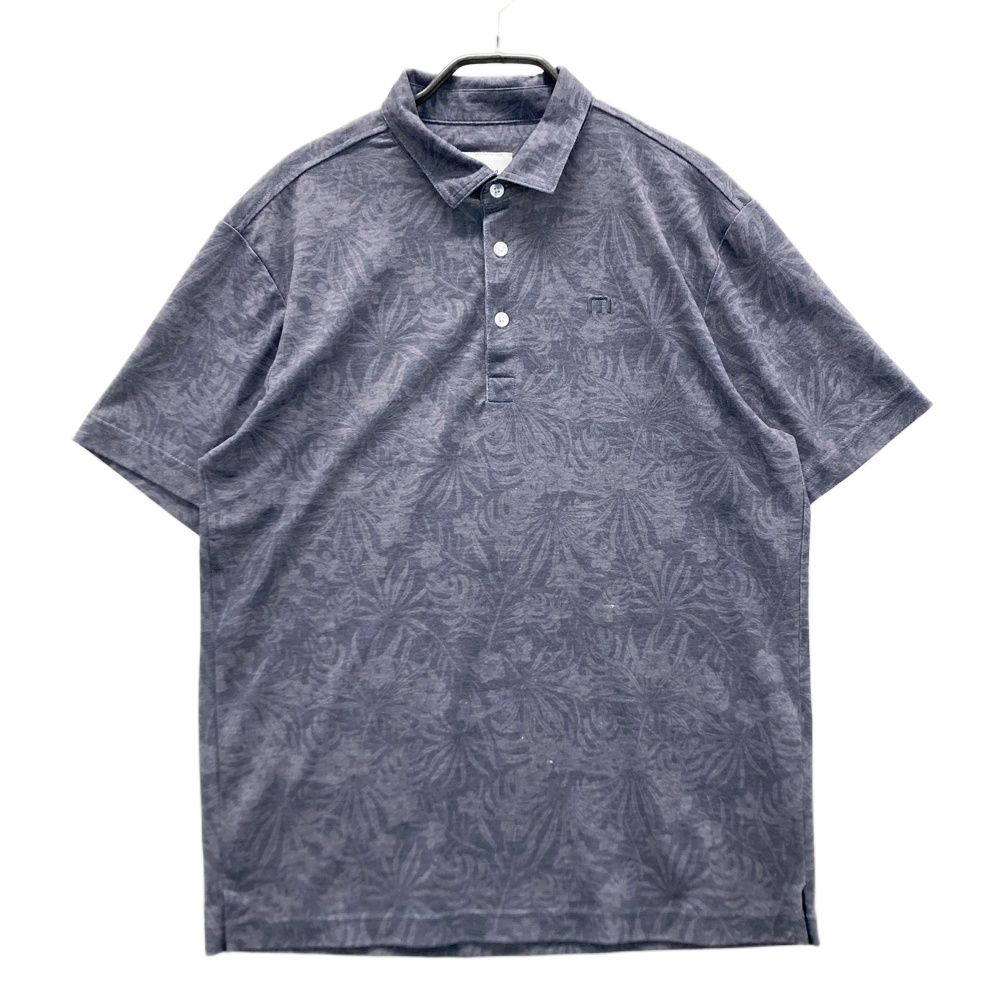 サイズ：M TRAVIS MATHEW トラビスマシュー 半袖ポロシャツ 花 総柄