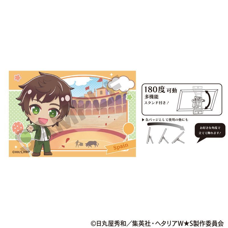 新品/公式】ヘタリア World☆Stars_アート缶バッジ スペイン ちまにわ