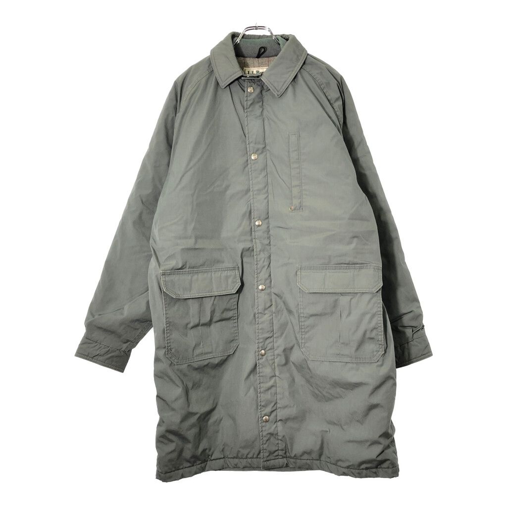 80年代 L.L.Bean エルエルビーン ストームコート アウトドア グレー メンズ L 古着 V 9360