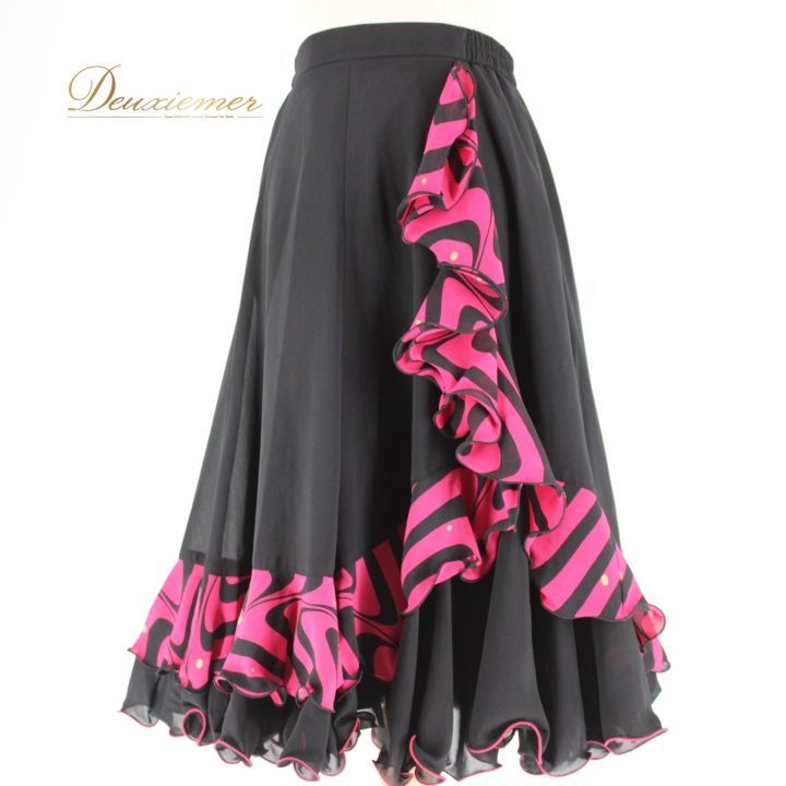 社交ダンス 衣装 スタンダード スカート レッスンウェア 女性用