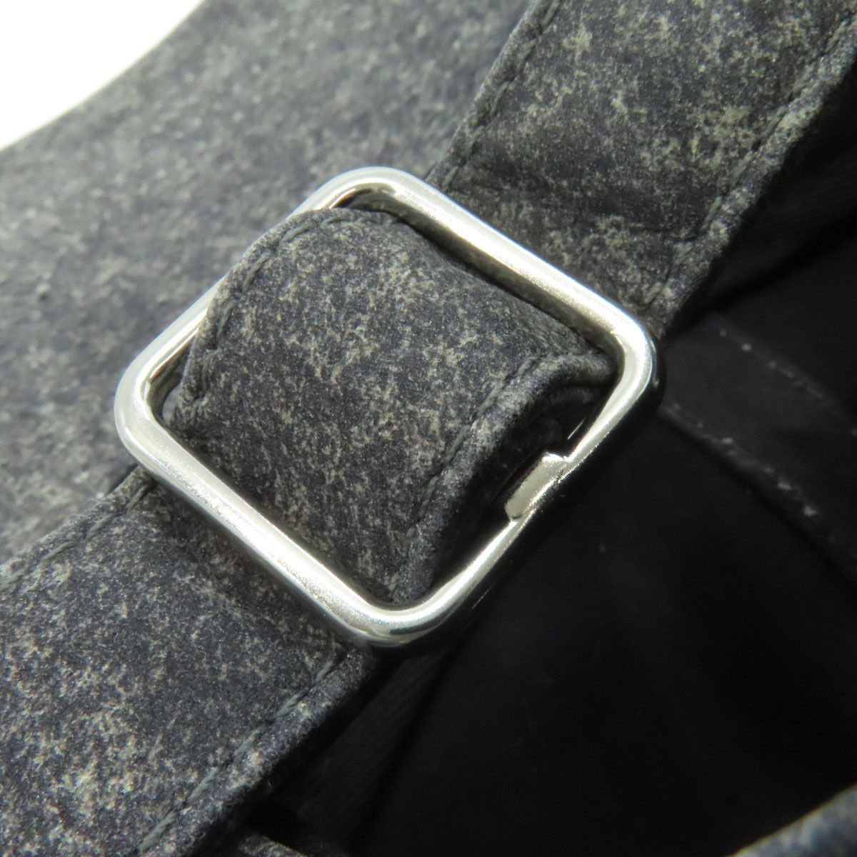 BOTTEGA VENETA ボッテガヴェネタ フランネルプリント 帽子 レザー