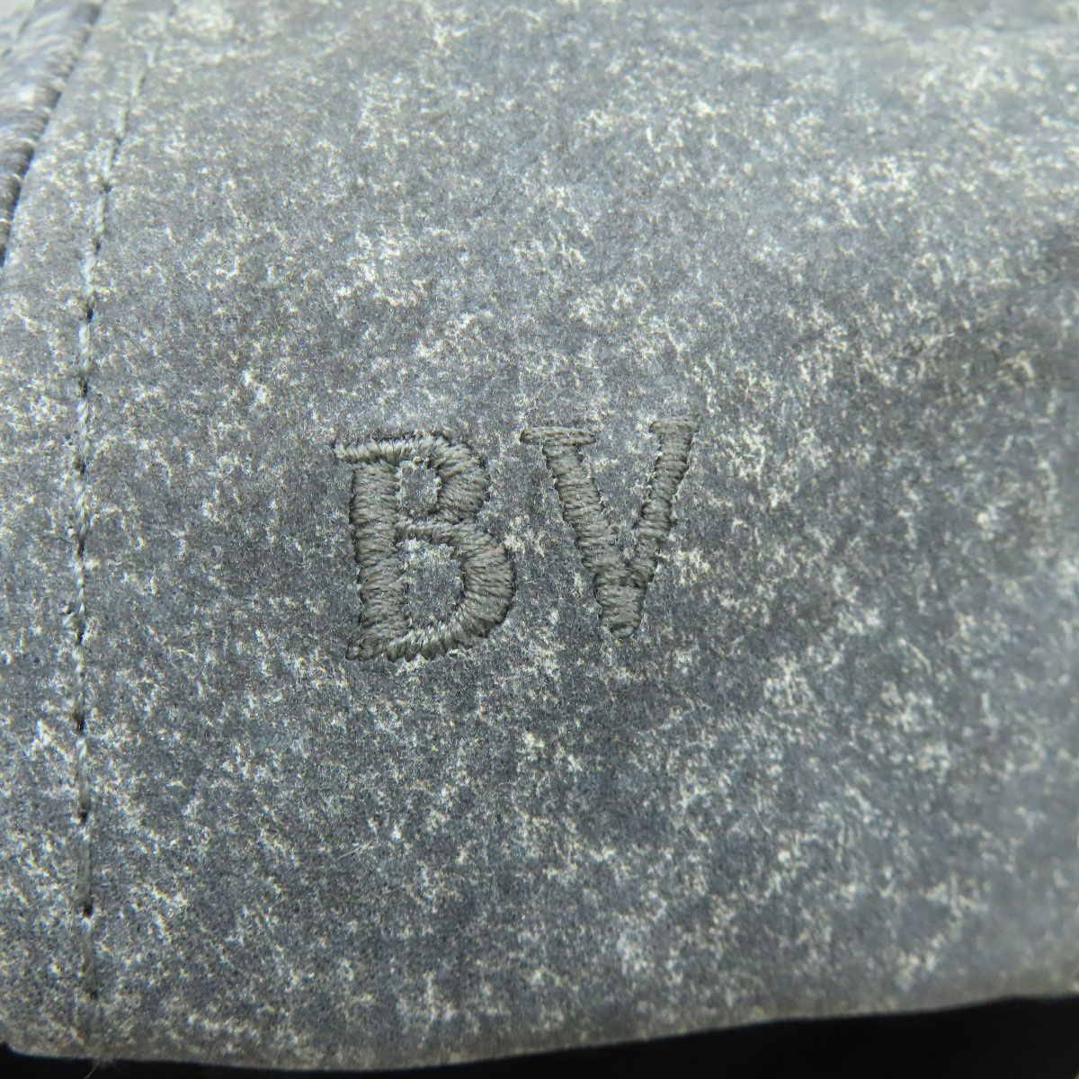 BOTTEGA VENETA ボッテガヴェネタ フランネルプリント 帽子 レザー