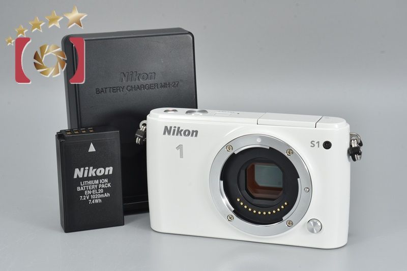 Nikon ニコン 【中古】Nikon ニコン 1 S1 ホワイト ミラーレス一眼 Nikon ニコン 【中古】Nikon ニコン 1 S1 ホワイト ミラーレス一眼