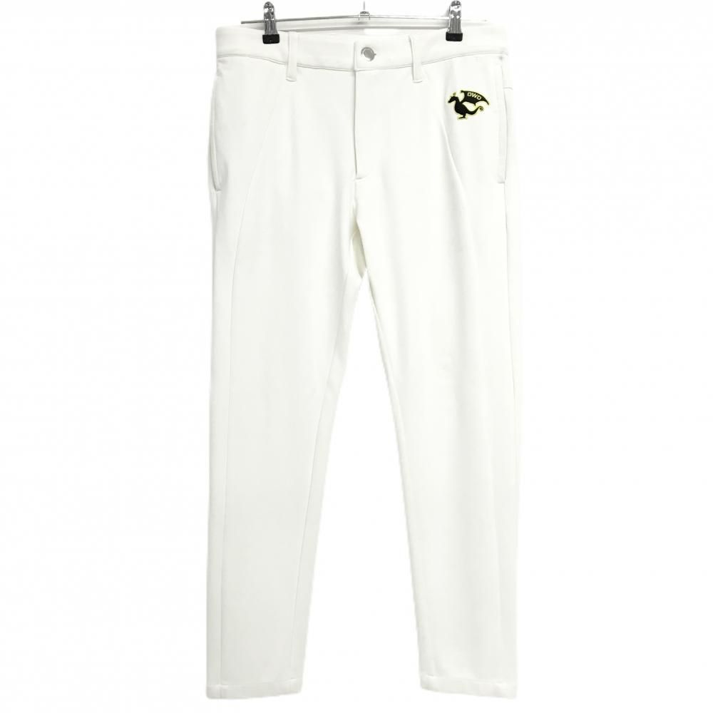 ダンスウィズドラゴン パンツ 白 ロゴ刺しゅう メンズ 2(M) ゴルフ