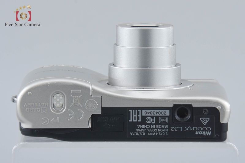 Nikon ニコン 【中古】Nikon ニコン COOLPIX L32 シルバー コンパクト