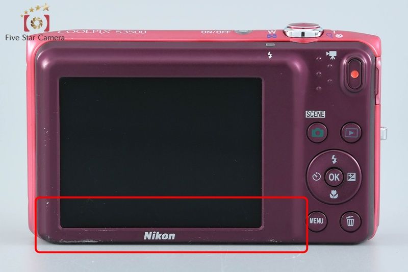 Nikon ニコン 【中古】Nikon ニコン COOLPIX S3500 ストロベリーピンク