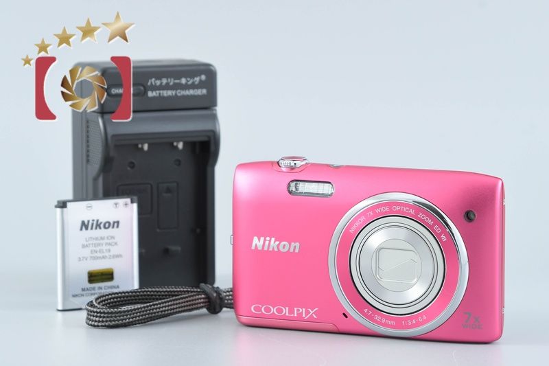 Nikon ニコン 【中古】Nikon ニコン COOLPIX S3500 ストロベリーピンク