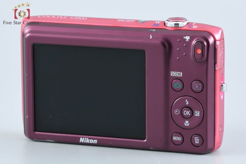 【美品】【スマホ転送OK】ニコン Nikon COOLPIX S3500 ピンク スマホ転送OK】ニコン Nikon COOLPIX S3500 ピンク