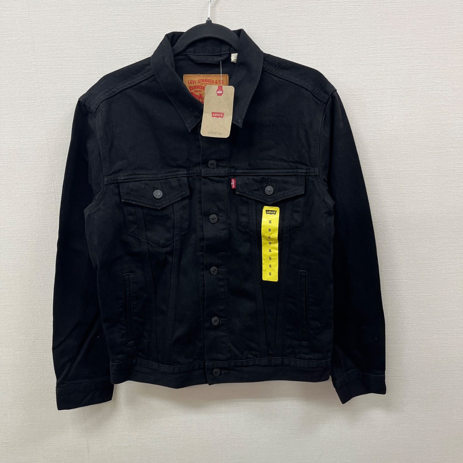C 714-25543 Levi’s デニムジャケット ブラック JP M トラッカージャケット